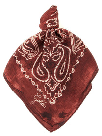 Golden Goose Paisley Scarf Red