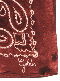 Golden Goose Paisley Scarf Red
