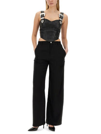 Moschino Jeans Women's Palazzo Pants Black