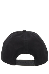 Palm angels men’s cappello da baseball overlogo black cap with structured crown and adjustable strap