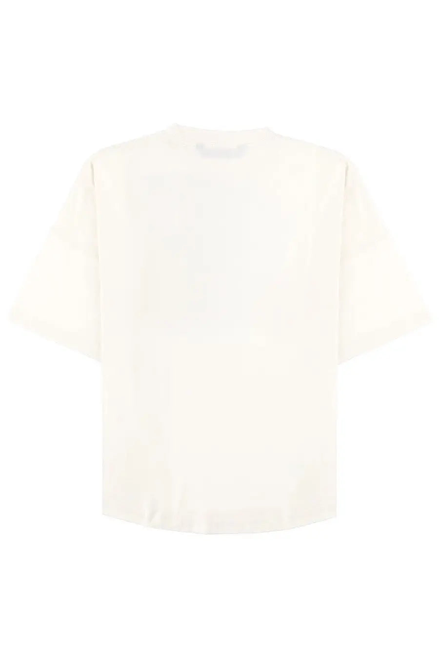 Off-white palm angels men’s short-sleeved shirt with a simple crew neck and relaxed fit