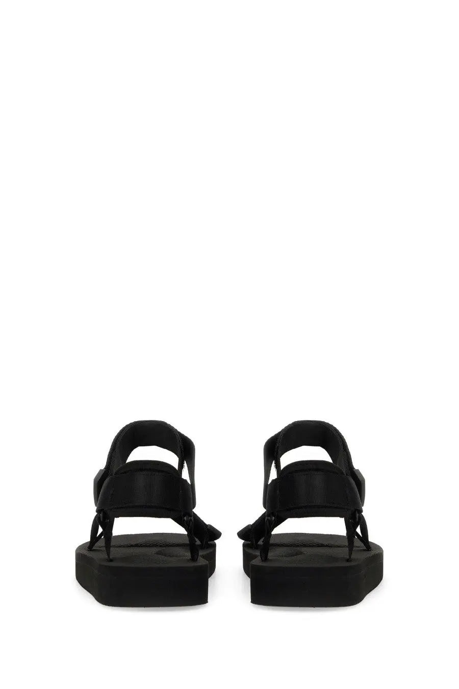 Black Palm Angels men’s platform sandals with sleek minimalist design and adjustable straps