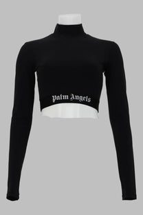 Palm Angels Women's Croptop Classic Black