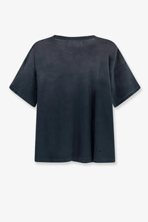 Paly men’s core cotton shirt black oversized short-sleeved t-shirt with relaxed fit and subtle texture