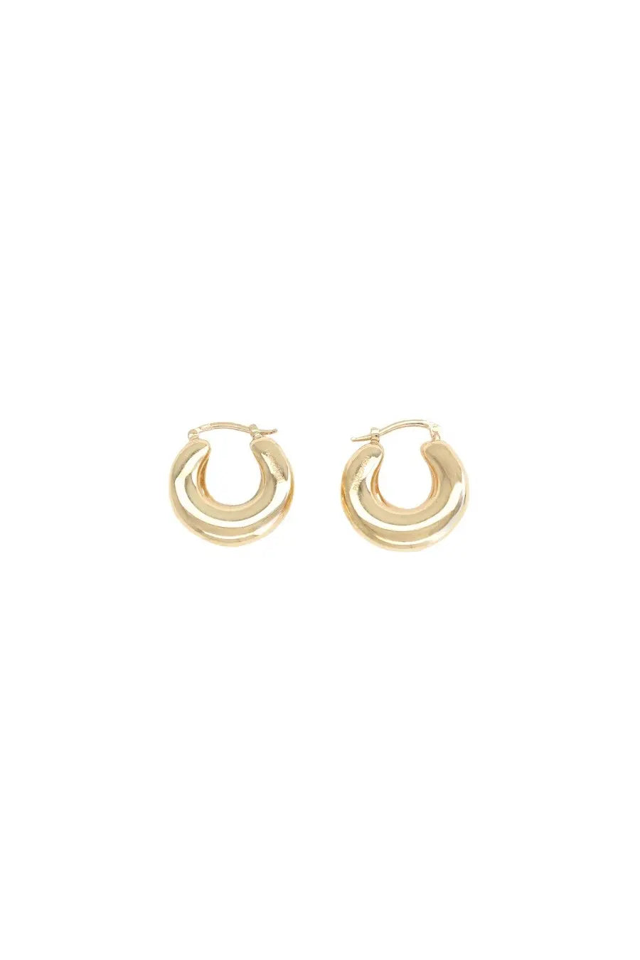 Panconesi women’s orecchini blow up huggies gold gold-toned hoop earrings with sleek minimalist design and smooth edges