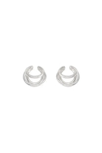 Panconesi women’s orecchini orbit helix silver triple-layered silver ear cuff earrings with sleek modern design