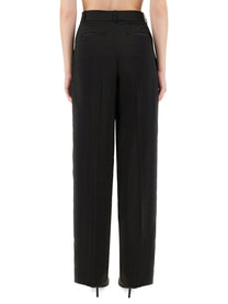 Michael Kors Women's Pantalone Gamba Ampia Black
