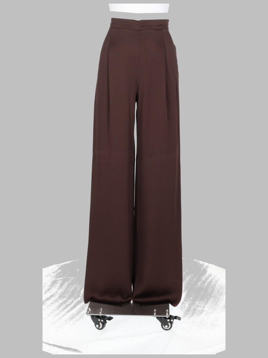 Max Mara Studio Women's Pantalone Gamba Ampia Brown