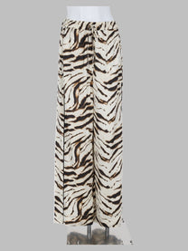 Ganni Women's Pantalone Ampio in Satin Pattern
