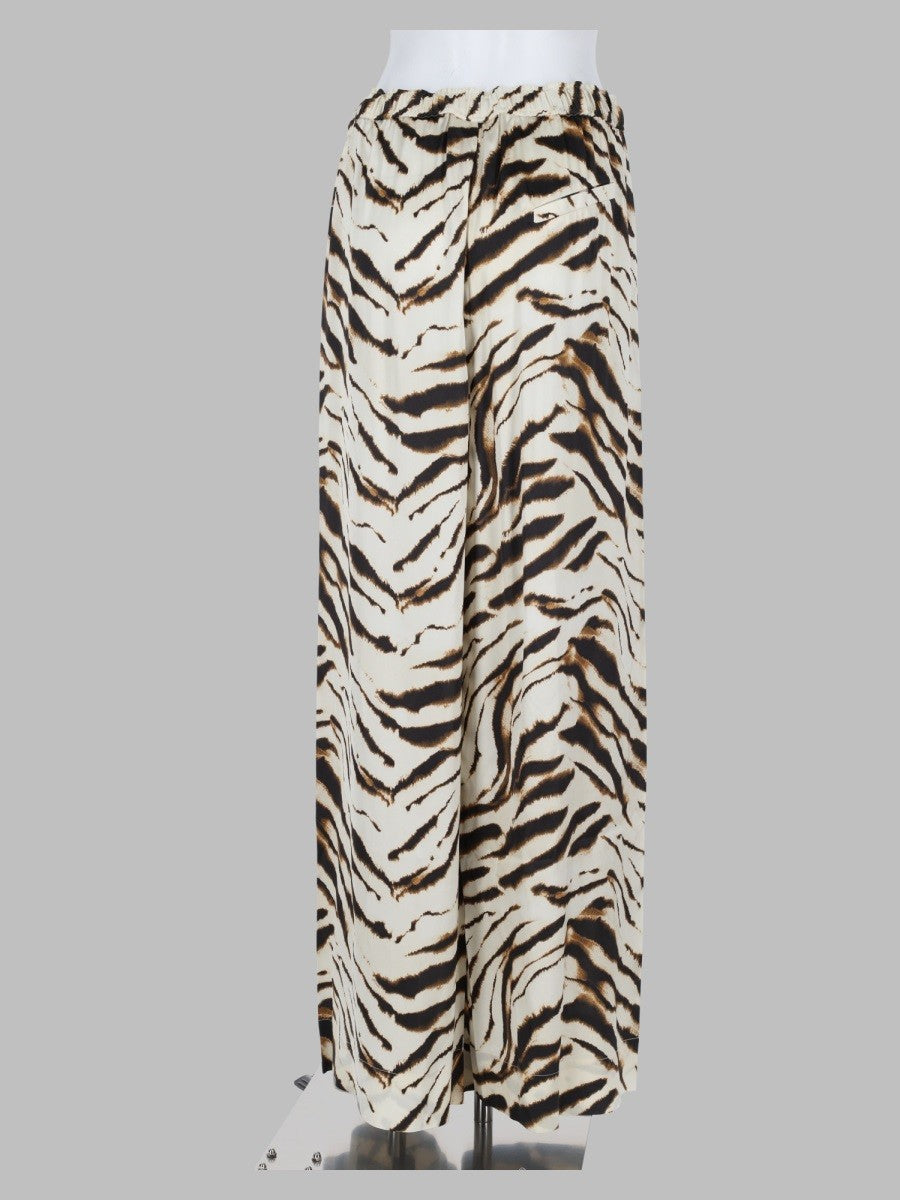 Ganni Women's Pantalone Ampio in Satin Pattern