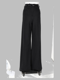 Tom Ford Women's Wide Svasato Grana Fine Trousers Black, view 2