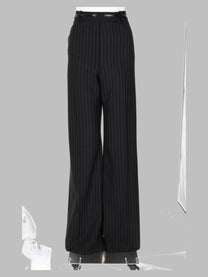 Tom Ford Women's Wide Svasato Grana Fine Trousers Black