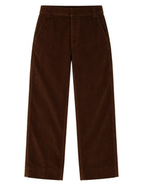 Ami Paris Men's Cotton Baggy Trousers Brown