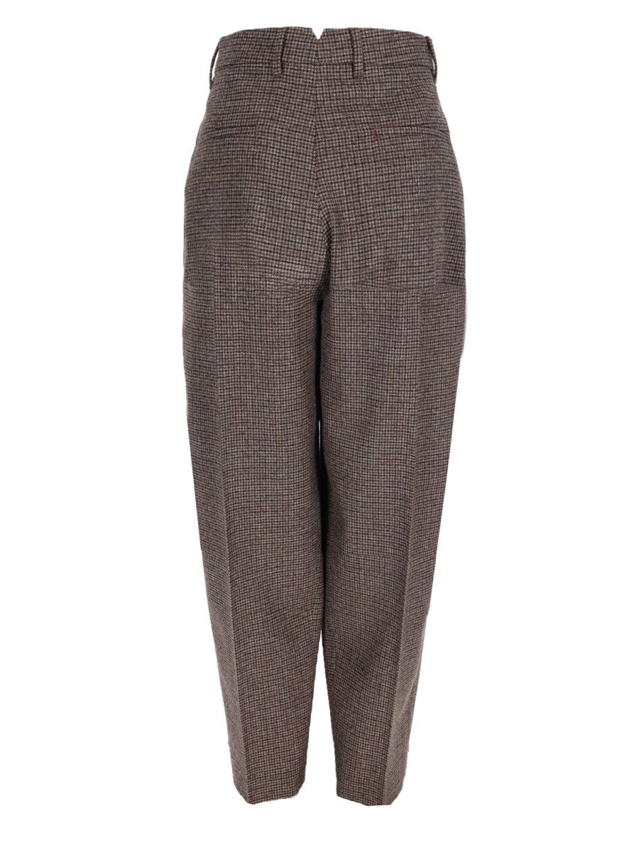 Ami Paris Women's Pantalone Balloon Brown