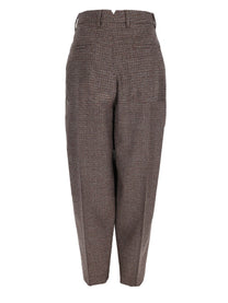 Ami Paris Women's Pantalone Balloon Brown