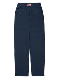 Mc2 Saint Barth Men's Pantalone Calais in Puro Lino Blue