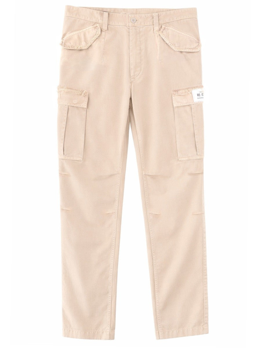 Dolce &amp; Gabbana Men's Pantalone Cargo Con Tasche Beige