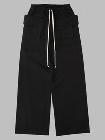 DRKSHDW Men's Cotton Cargo Sweatshirt Trousers Black