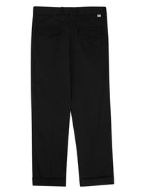 Paolo Pecora Milano Men's Pantalone Chino Relaxed Fit Black