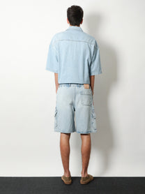 Loewe Men's Pantalone Corto Con Tasche Blue