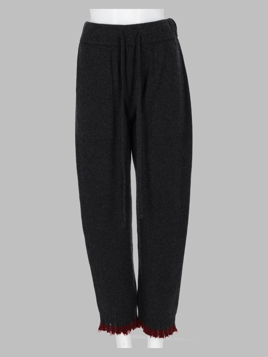 Uma Wang Women's Cashmere Trousers Grey