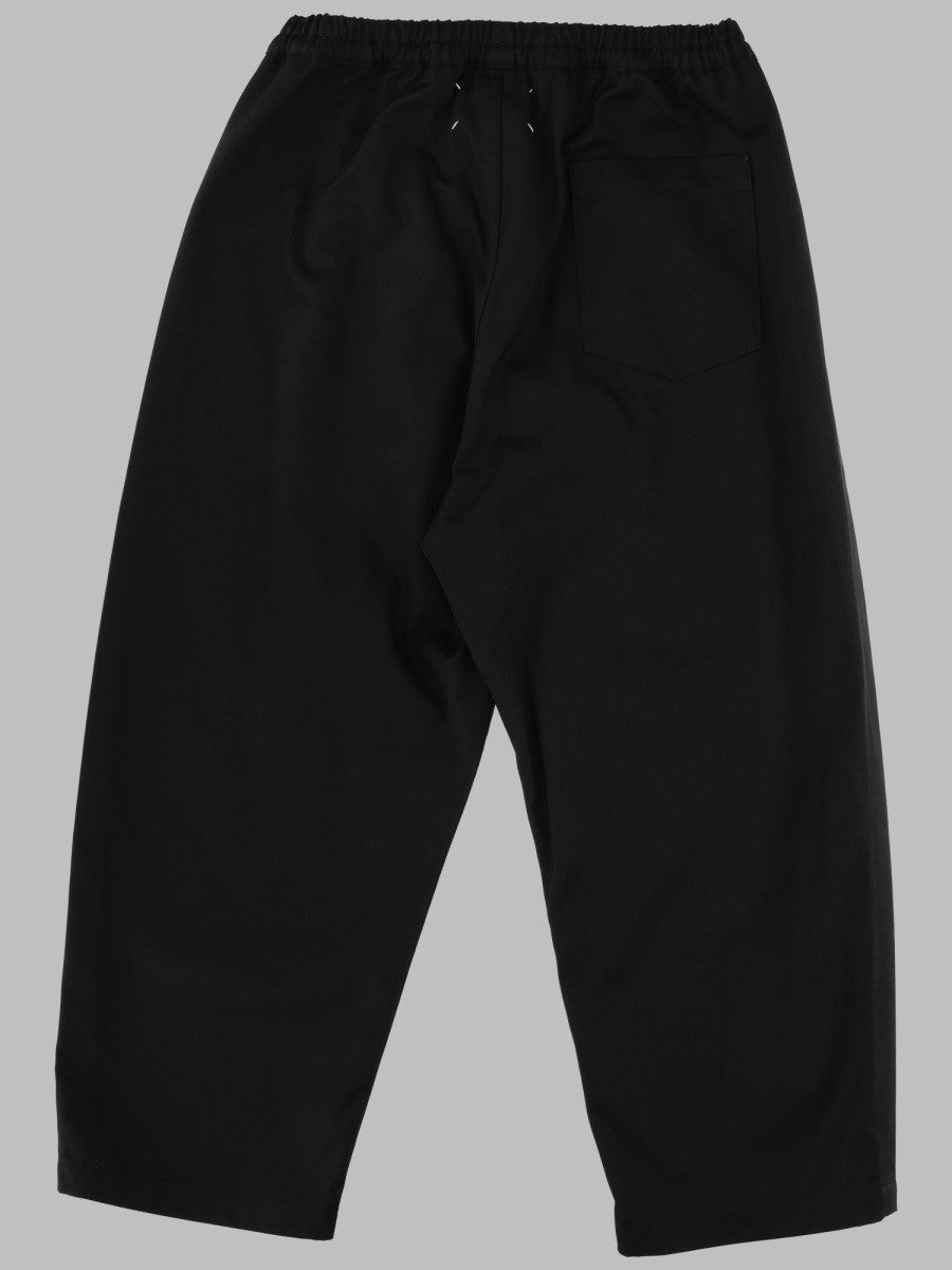 Maison Margiela Men's Cotton Cavallo Low Trousers Black, view 2