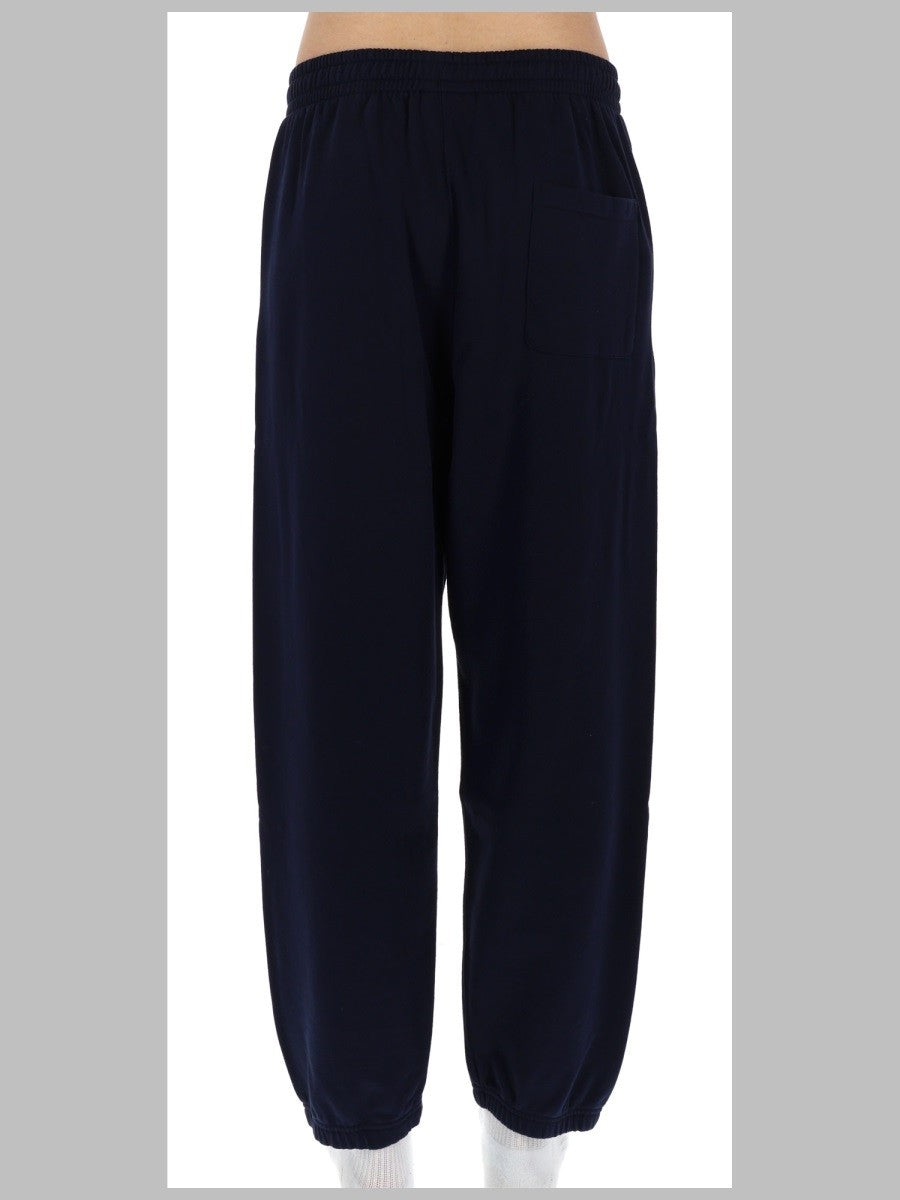 Drôle de Monsieur Men's Pantalone in Felpa DI Cotone Blue