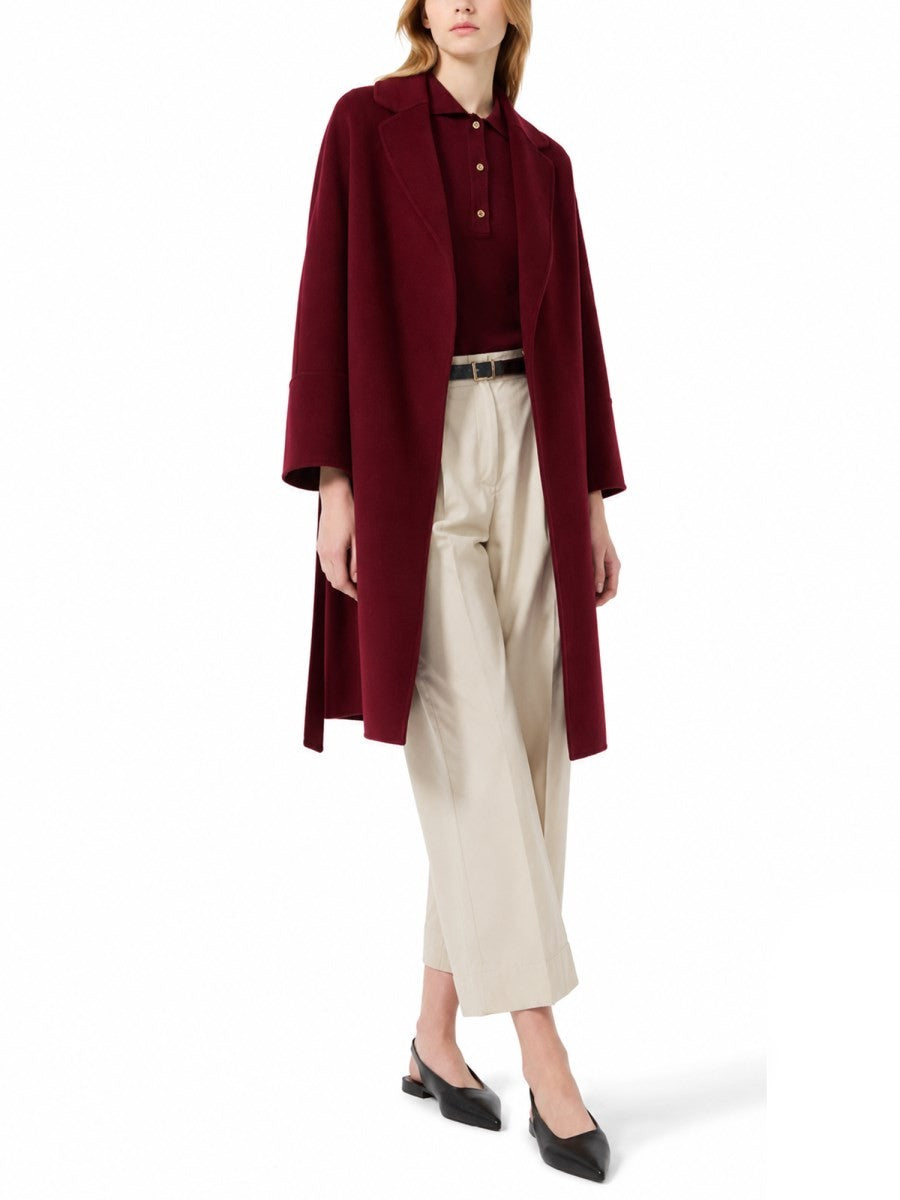 S MAX MARA Women's Pantalone in Popeline DI Cotone White