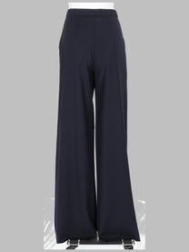 Max Mara Studio Women's Pantalone in Tela DI Lana Leggera Blue