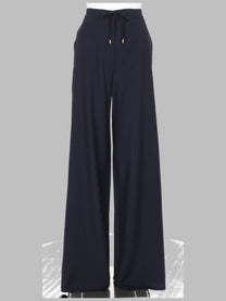 Max Mara Studio Women's Pantalone in Tela DI Lana Leggera Blue