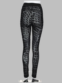 Versace Jeans Couture Women's Pantalone Leggings Con Stampa Black