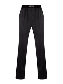 Tom Ford Men's Pantalone Pigiama in Seta Black
