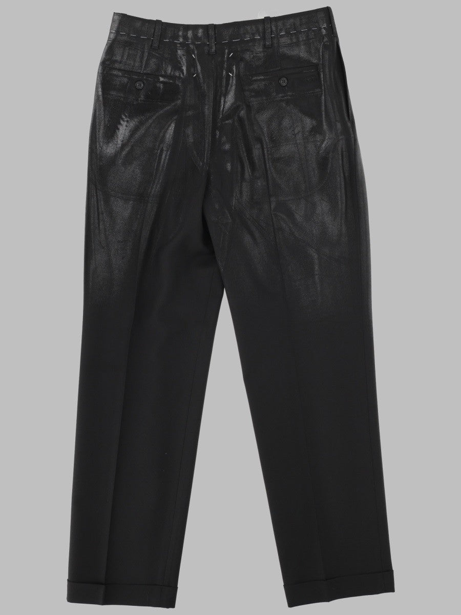 Maison Margiela Men's Pantalone Sartoriale Con Pieghe Black