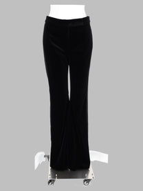 Max Mara Studio Women's Pantalone Smoking in Velluto Black