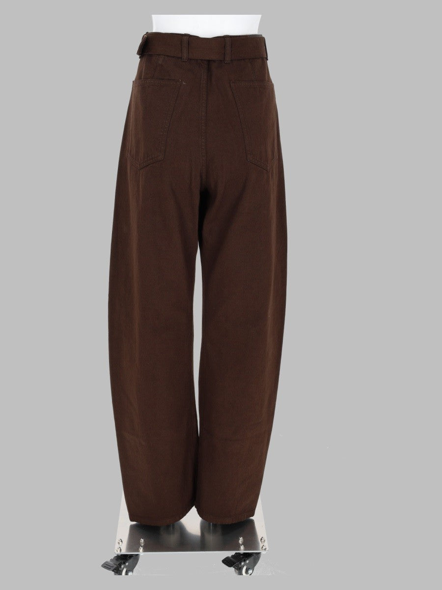 Lemaire Unisex Pantalone Twisted Brown
