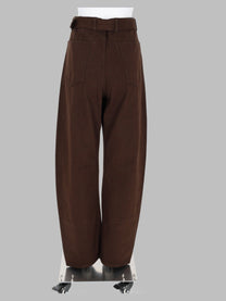 Lemaire Unisex Pantalone Twisted Brown