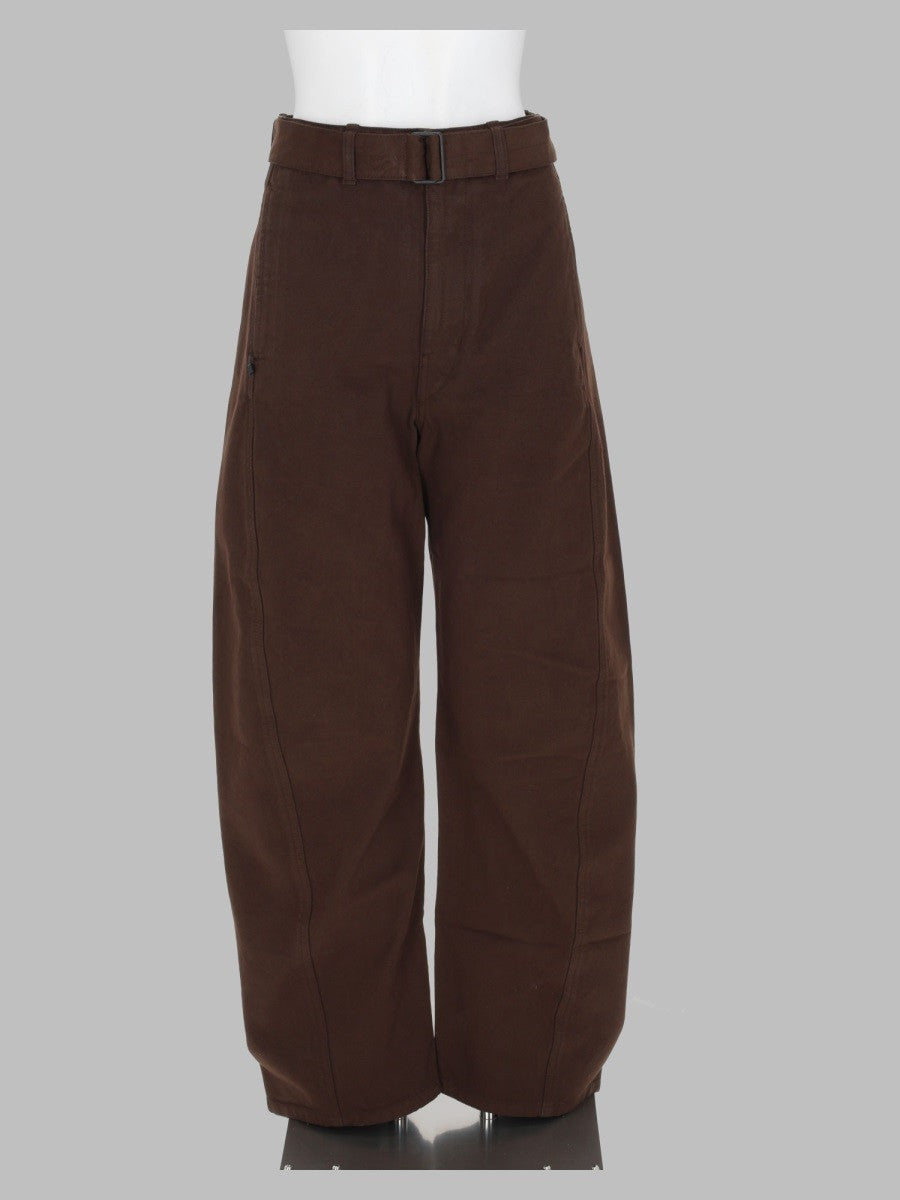 Lemaire Unisex Pantalone Twisted Brown