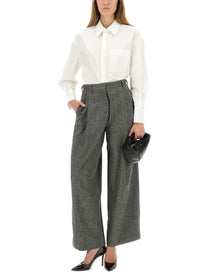 S Max Mara Women's Pants Nice Grey