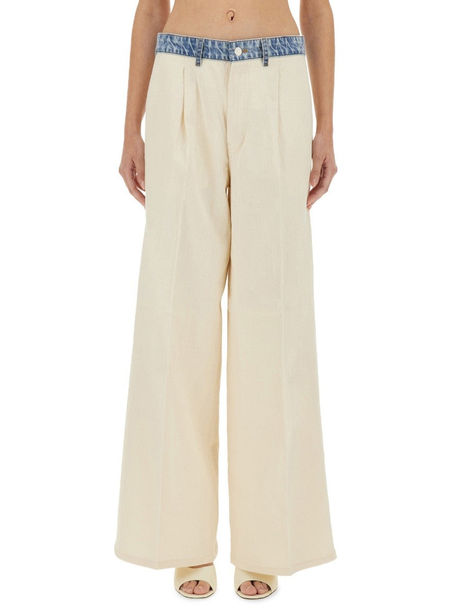 Moschino Jeans Women's Pants Urban White