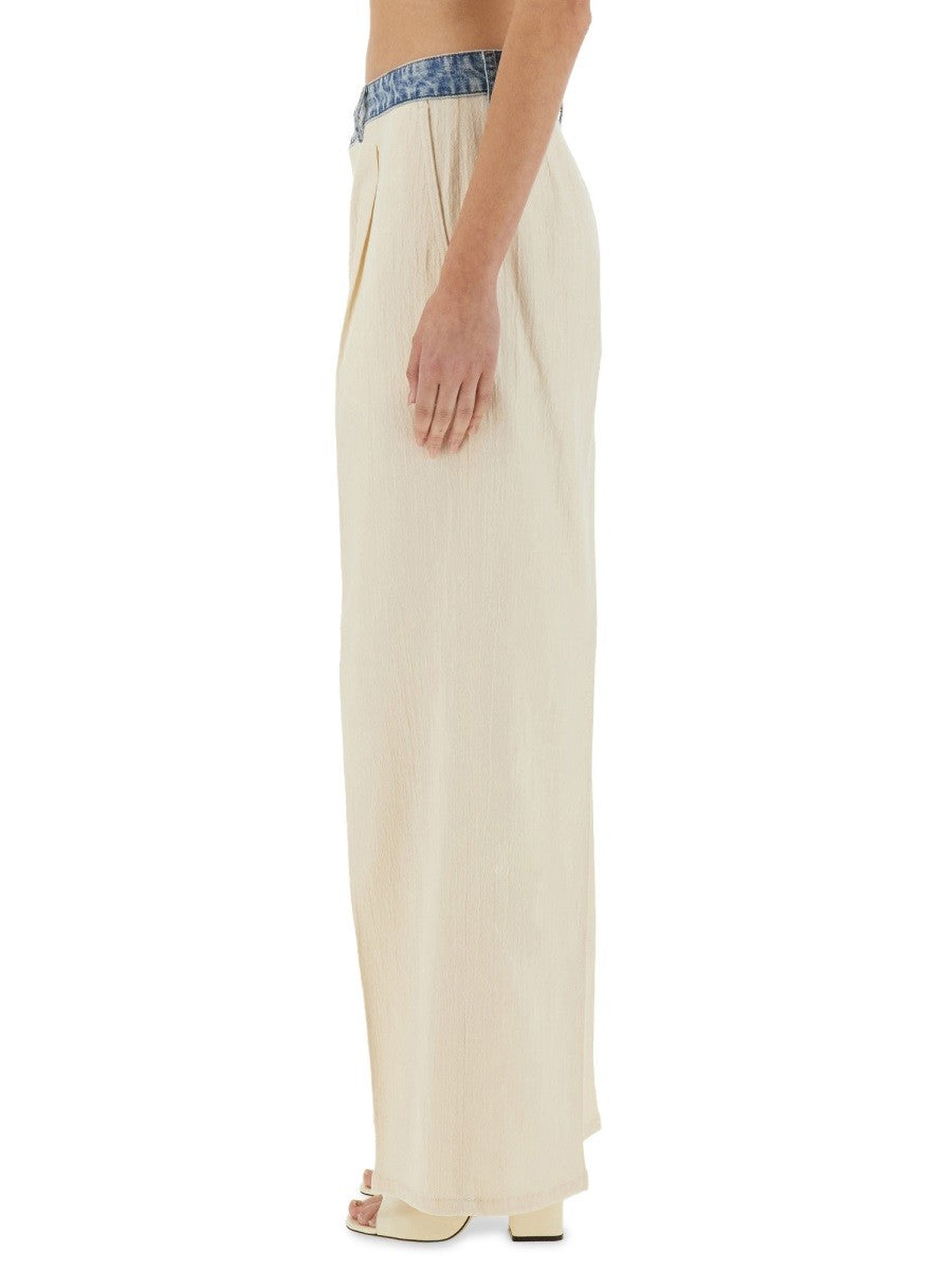 Moschino Jeans Women's Pants Urban White