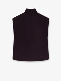ALAÏA Women's Paper and Viscose Top Purple