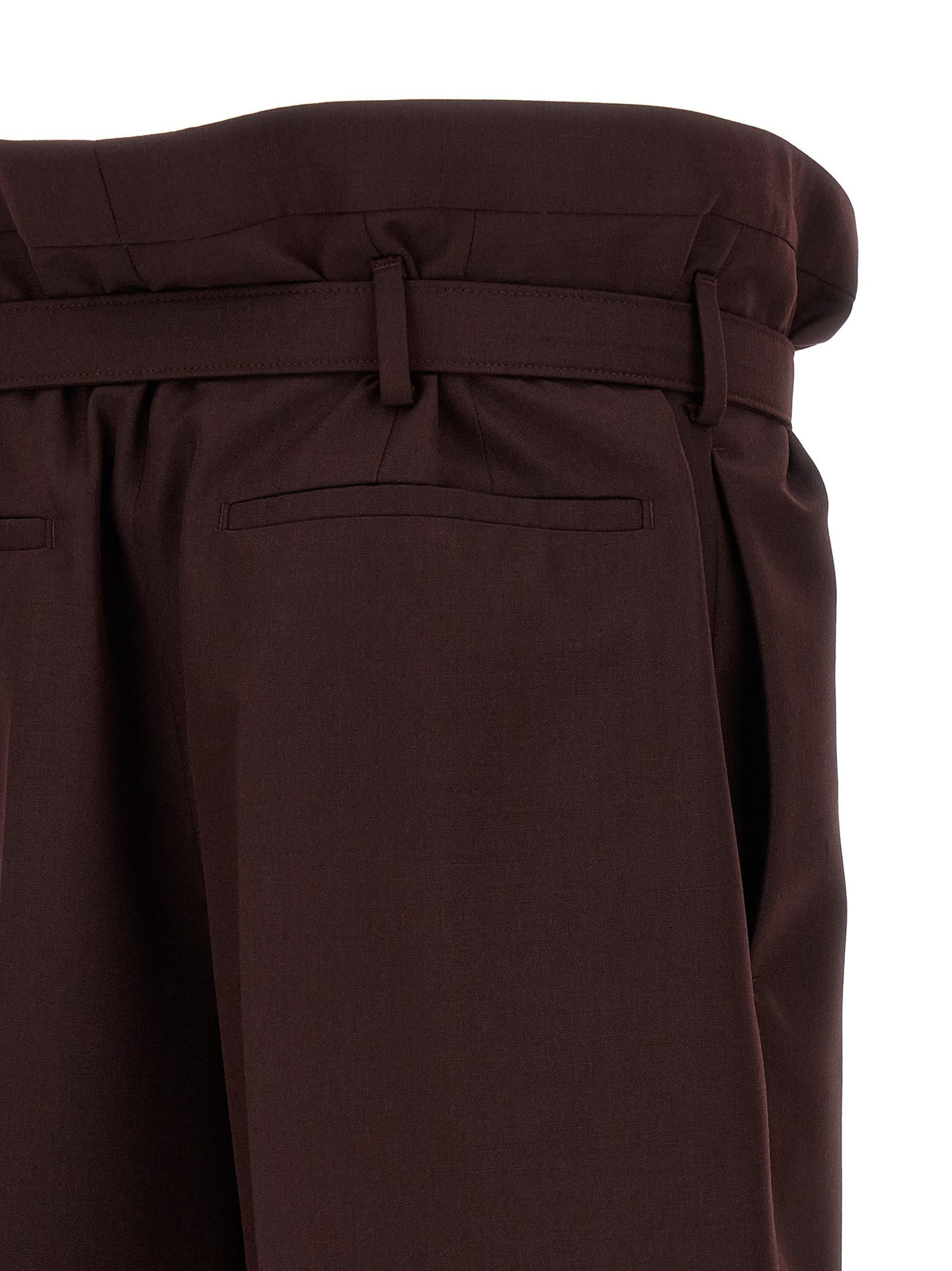 Saint Laurent Paper Bag Pants Purple