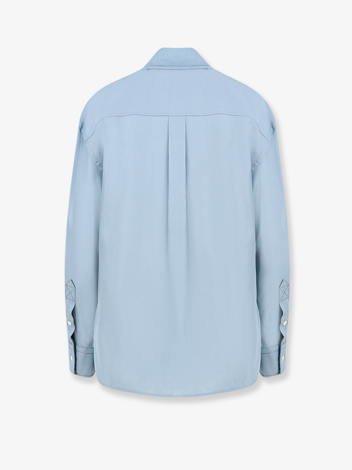 Bottega Veneta Women's Parachute Viscose and Silk Blend Shirt Blue