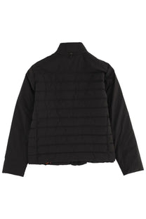Parajumpers men’s black quilted puffer jacket with down insulation and stand-up collar with horizontal stitching