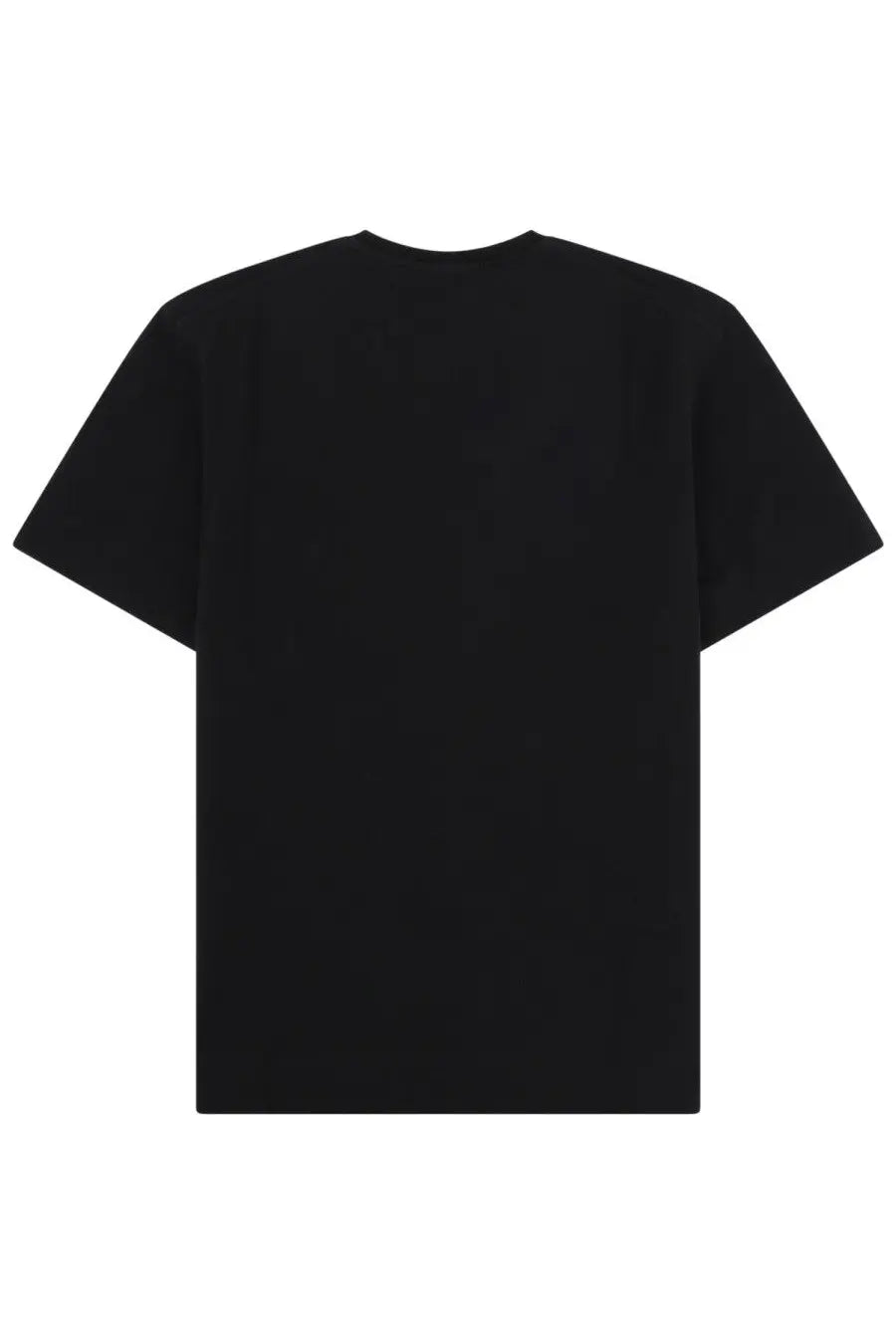Black short-sleeved crew neck t-shirt by parajumpers men’s shirt malham con taschino in black cotton blend