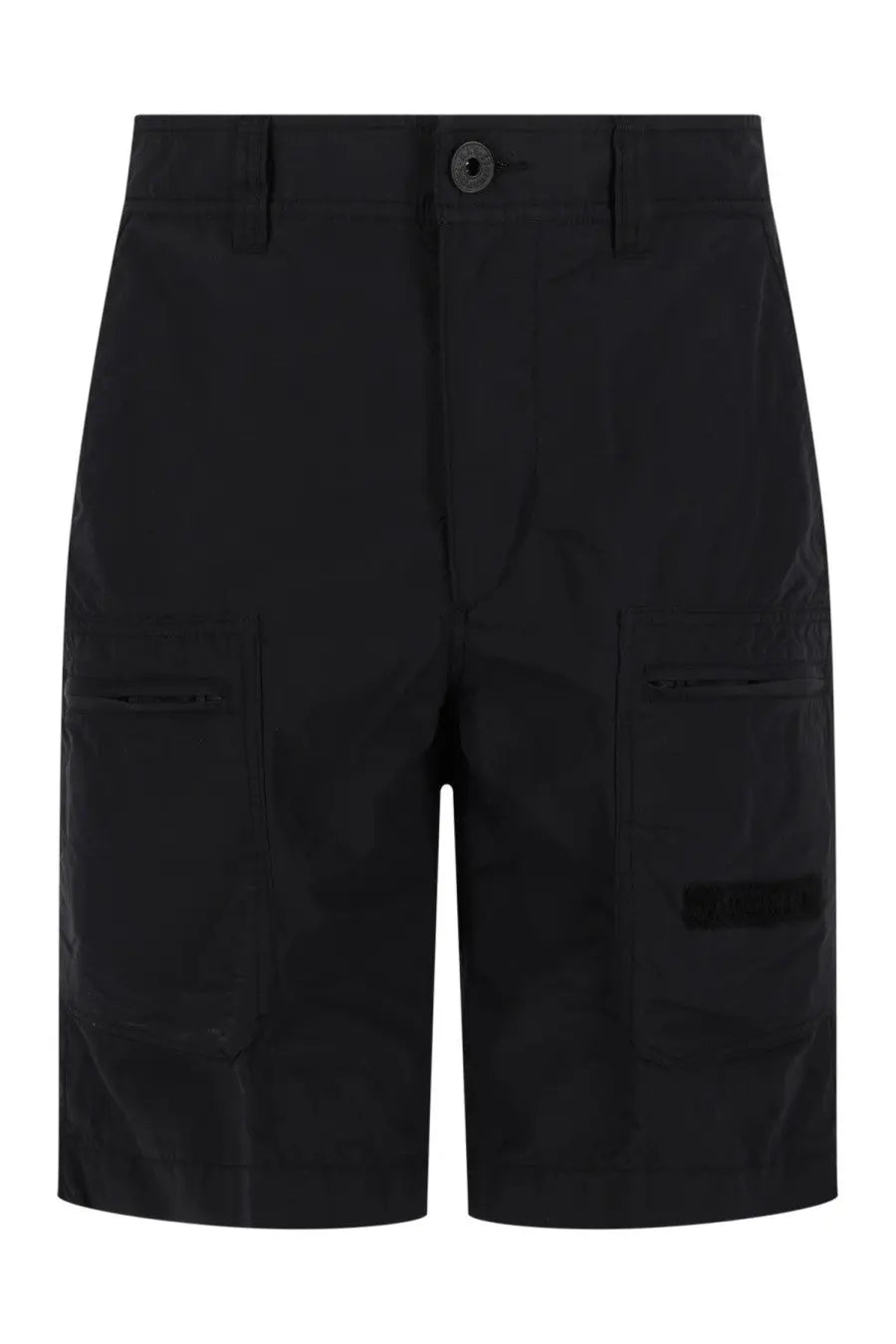 Parajumpers men’s black cargo shorts with multiple pockets and button closure for casual wear