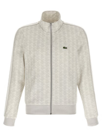 Lacoste Paris Jacquard Sweatshirt Grey