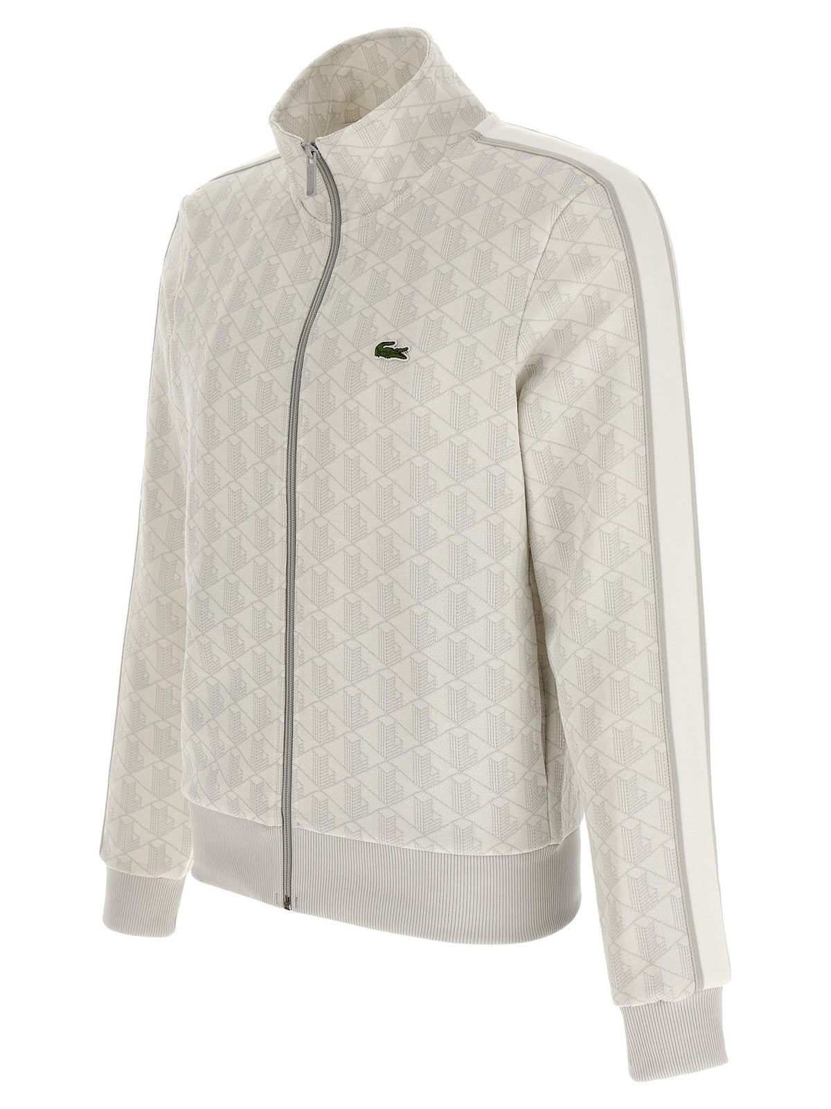 Lacoste Paris Jacquard Sweatshirt Grey, view 3
