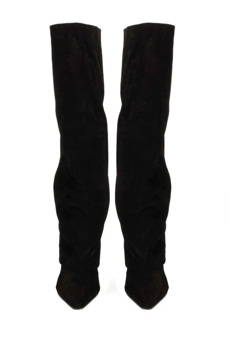 Paris texas women’s black suede over-the-knee boots with a sleek pointed toe design