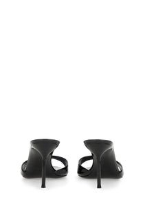 Paris Texas women’s mule Lidia black featuring black patent leather with a sleek minimalist design and slender high heels